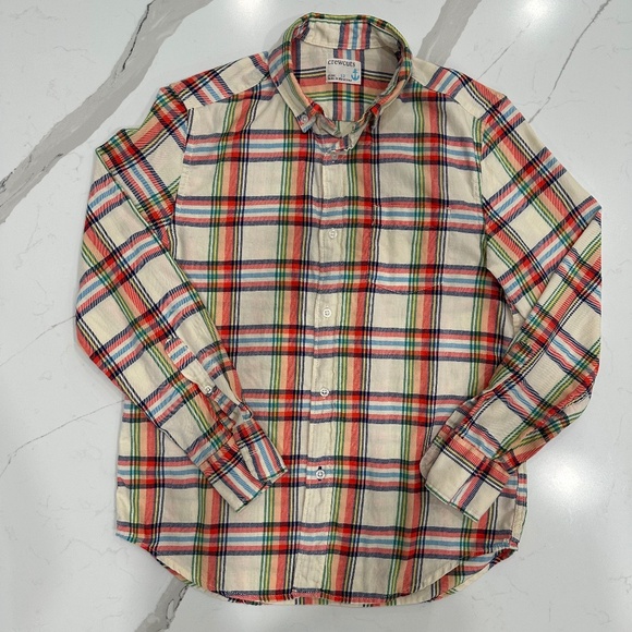 J.crew Crewcuts Boys' button-up flannel shirt size 12 - Picture 1 of 4